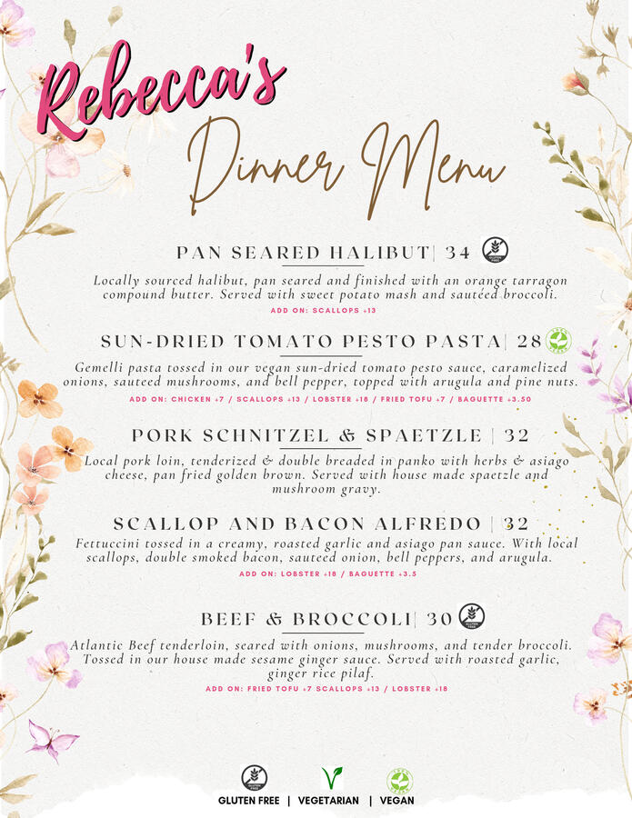 Dinner Menu